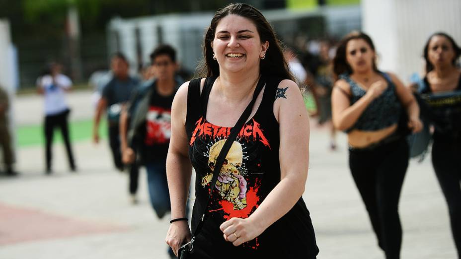 Movimentação do público durante o quarto dia do Rock in Rio 2013