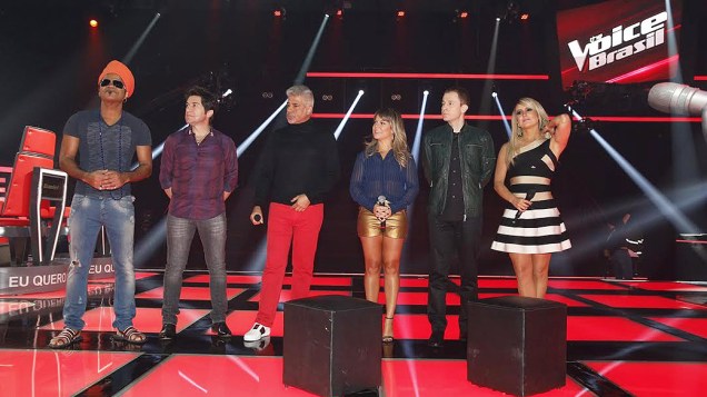Integrantes do da 3ª temporada do The Voice Brasil participam de coletiva de imprensa