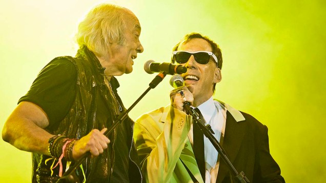 Show de Erasmo Carlos e Arnaldo Antunes no palco Sunset, no sexto dia do Rock in Rio, em 01/10/2011