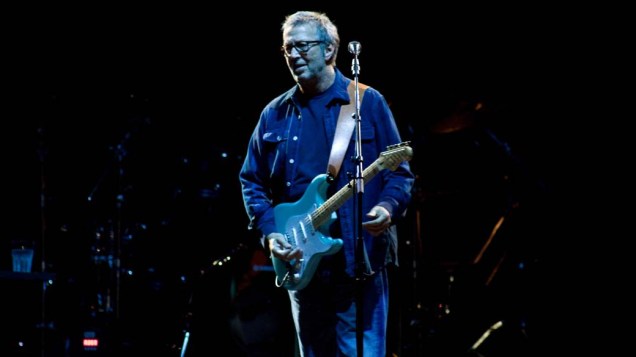 Eric Clapton durante show em São Paulo, em 12/10/2011