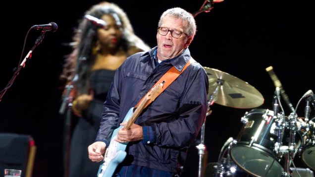 Eric Clapton durante show em Porto Alegre, em 06/10/2011