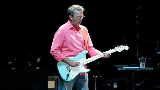 Eric Clapton durante show no Rio de Janeiro, em 10/10/2011