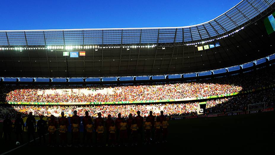 Arena Castelão recebe o jogo entre Nigéria e Espanha, pela Copa das Confederações, em Fortaleza