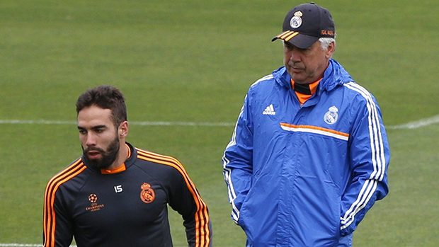 O técnico Carlo Ancelotti no centro de treinamentos do Real Madrid