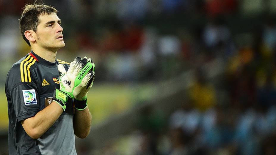 Jogo da semifinal entre Espanha e Itália, da Copa das Confederações, em Fortaleza