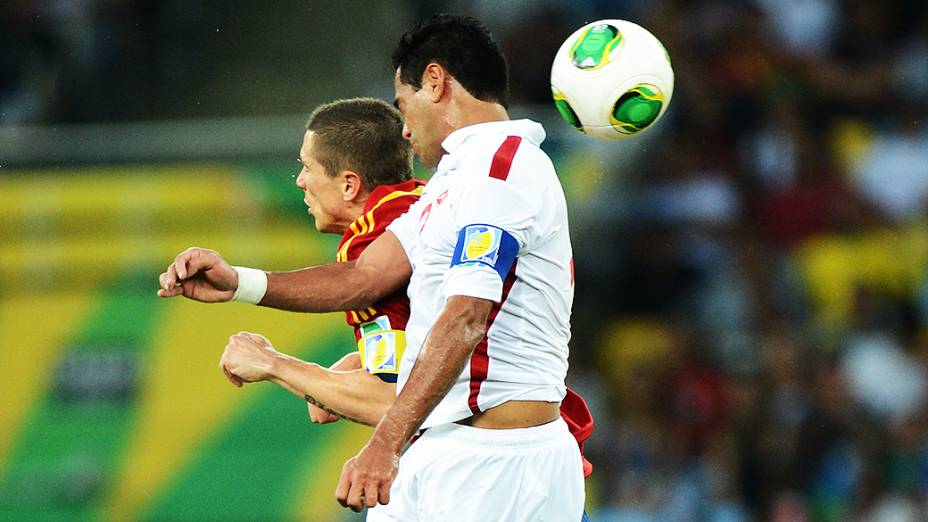 Espanha goleia o Taiti com o placar de 10 a 0 em partida válida pela Copa das Confederações, nesta quinta-feira (20), no Maracanã