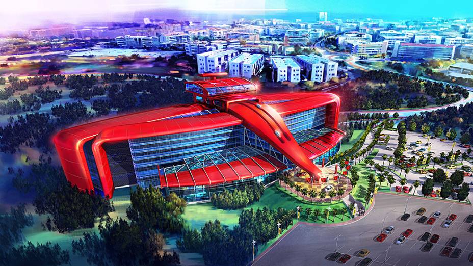 Projeto do parque Ferrari Land na Espanha