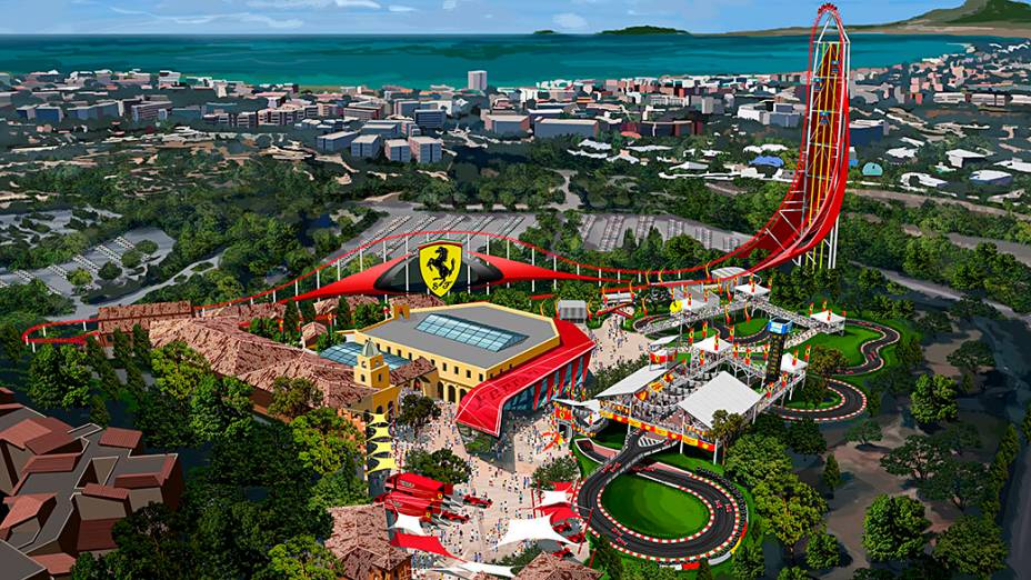 Projeto do parque Ferrari Land na Espanha