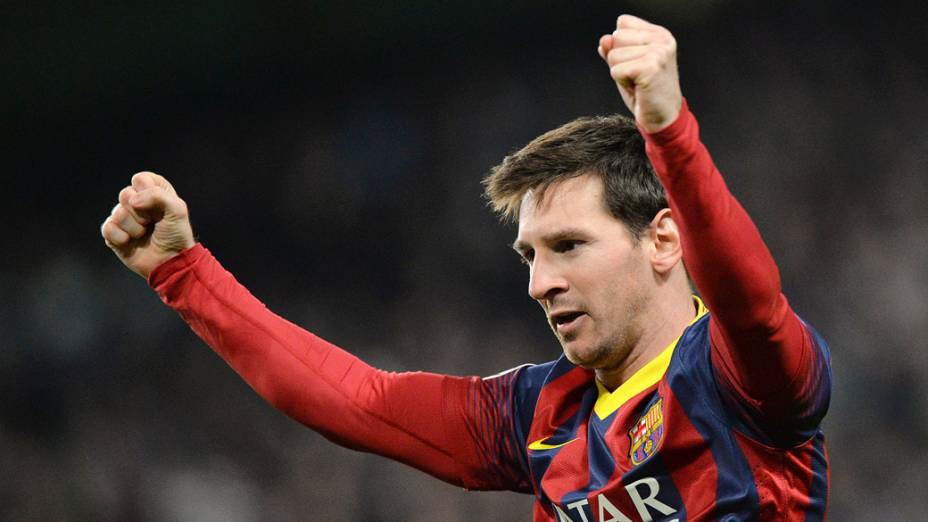 Lionel Messi, do Barcelona, marcou o primeiro gol do Barcelona de pênalti