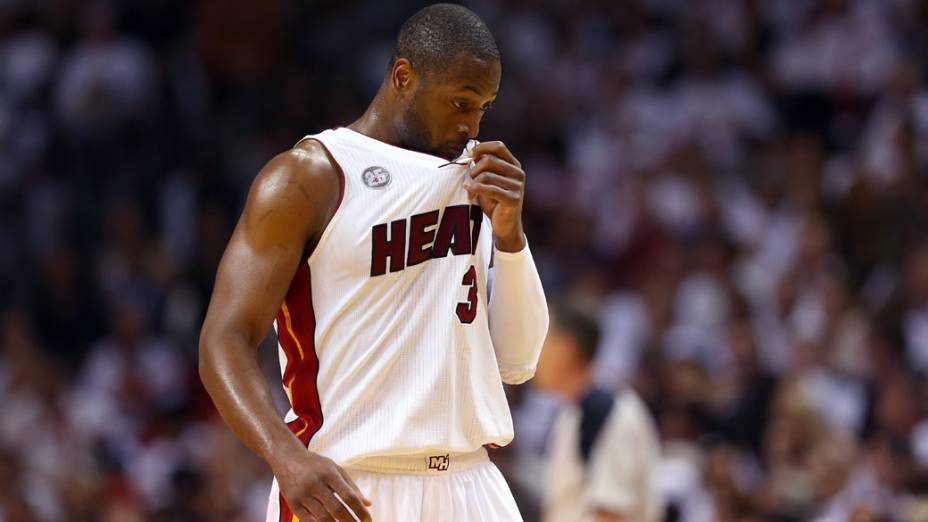 Dwyane Wade do Miami Heat, durante a partida contra o San Antonio Spurs na final da NBA
