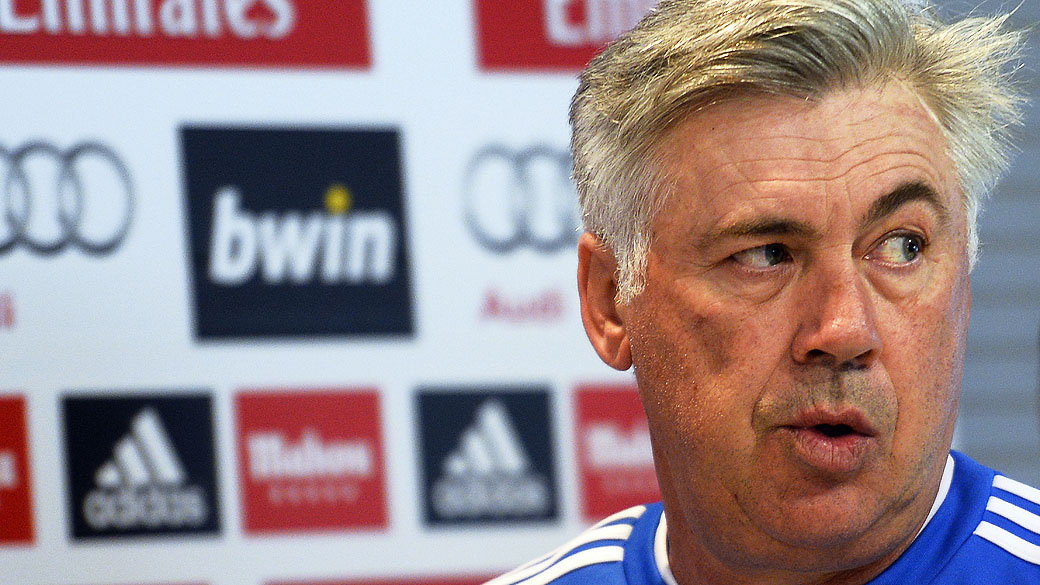 O técnico do Real Madrid, o italiano Carlo Ancelotti