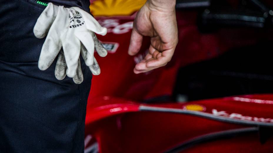 Movimentação no boxes durante Ferrari Racing Days no Autódromo de Interlagos