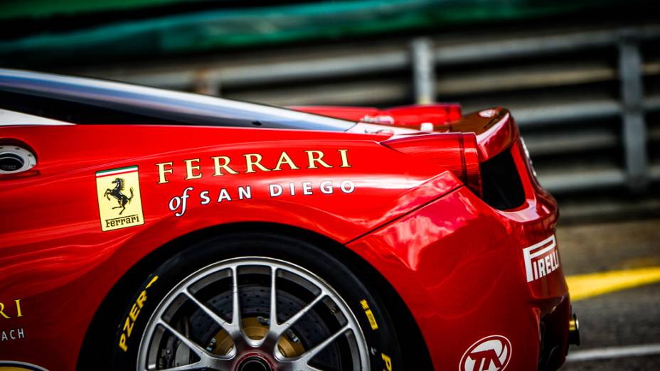 Sessão de treinos durante o primeiro dia do Ferrari Racing Days, no autódromo de Interlagos, São Paulo