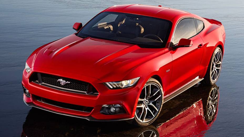 A Ford apresentou nesta quinta-feira o novo Mustang, em lançamento mundial: visual mais moderno