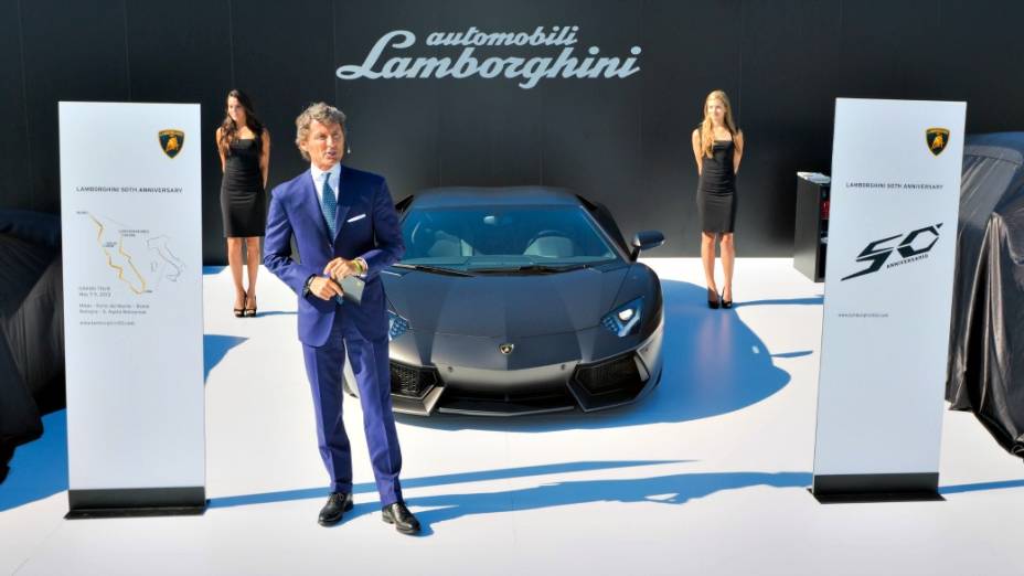  <br><br>  Stephan Winkelmann, CEO da Lamborghini, durante o anúncio das comemorações dos 50 anos da Lamborghini, em dezembro de 2012