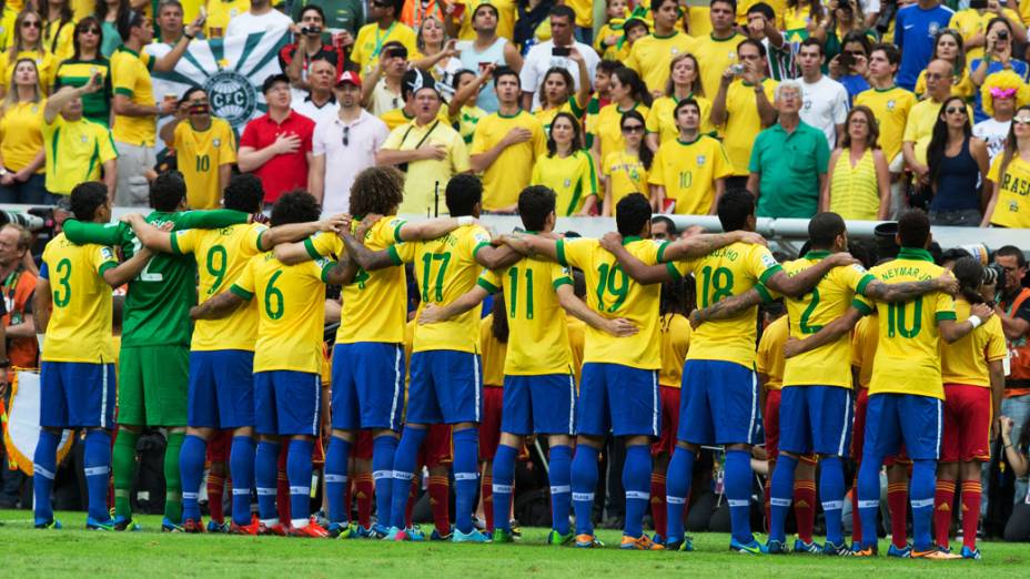 Brasil em estréia na Copa das Confederações contra o Japão, em Brasília