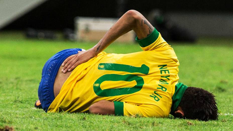 Neymar durante vitória do Brasil contra o Japão na Copa das Confederações, em Brasília