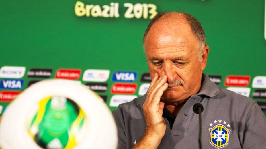 Luiz Felipe Scolari durante coletiva de imprensa nesta terça-feira (25), em Belo Horizonte