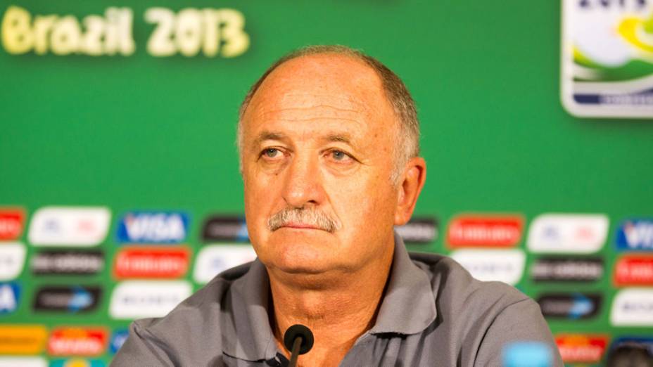 Luiz Felipe Scolari durante coletiva de imprensa nesta terça-feira (25), em Belo Horizonte