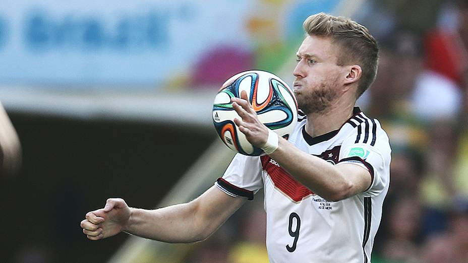 Schürrle, da Alemanha, durante o jogo contra a França no Maracanã, no Rio