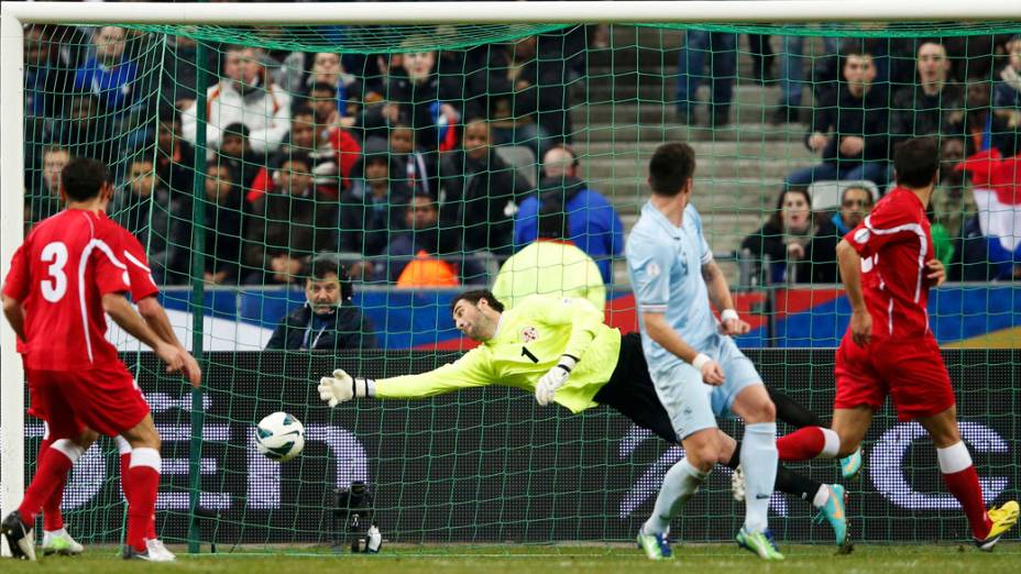 Partida entre França e Geórgia pelas eliminatórias da Copa do Mundo