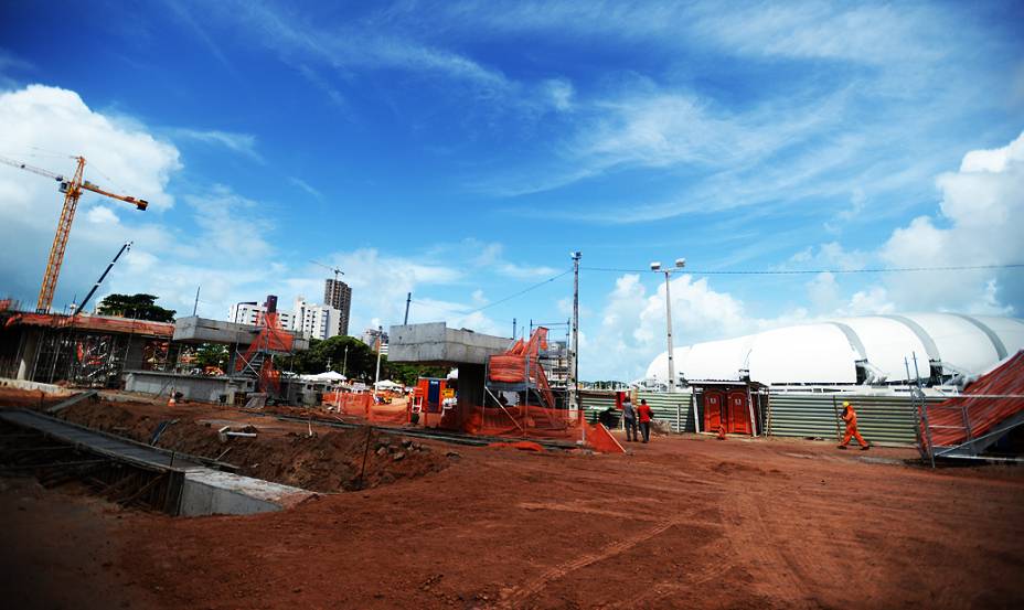 Vista externa da Arena das Dunas, em Natal