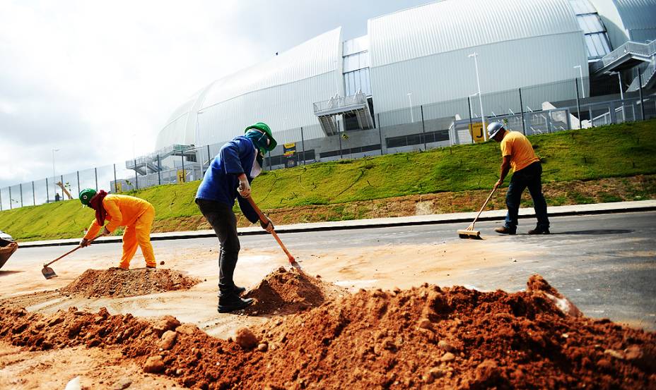 Vista externa da Arena das Dunas, em Natal