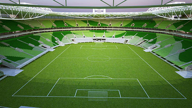 Allianz Parque terá três tons de verde nas cadeiras