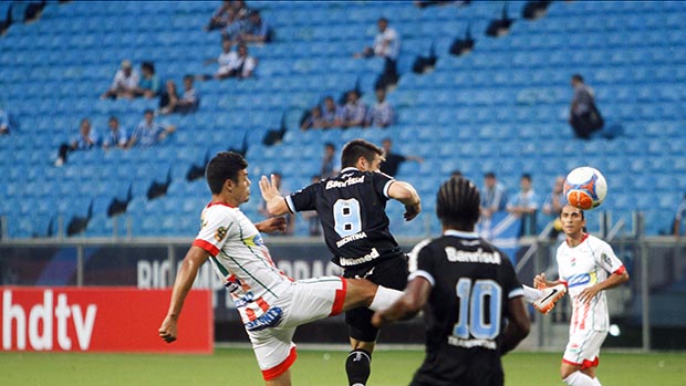 Partida entre Grêmio e Passo Fundo na Arena do Grêmio, em Porto Alegre