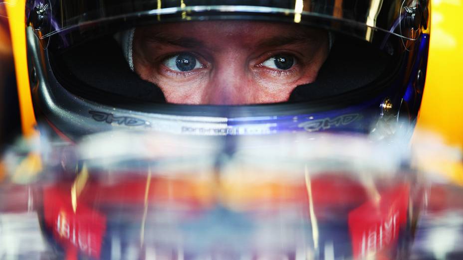 Sebastian Vettel durante sessão de treino do gp da Itália, no circuito de Monza