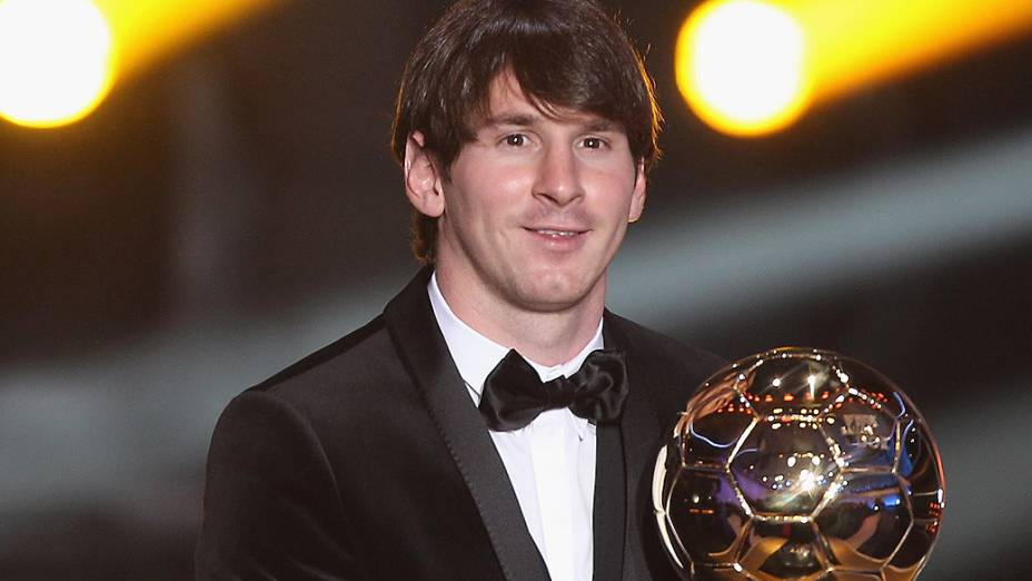 Lionel Messi recebeu sua 2ª  Bola de Ouro da FIFA em 2010