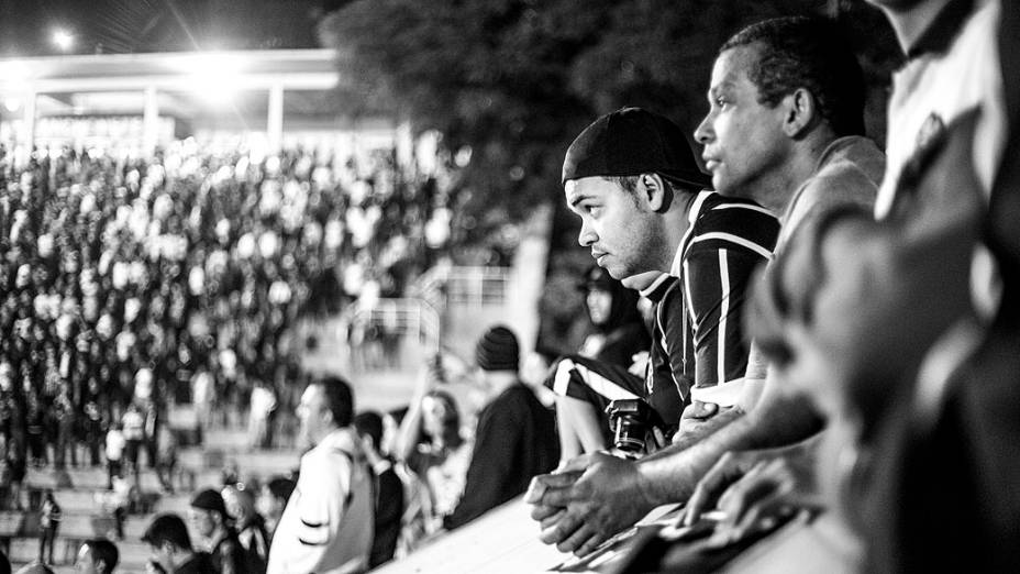 Torcida do Corinthians durante a decisão da Recopa Sul-americana, no Pacaembu