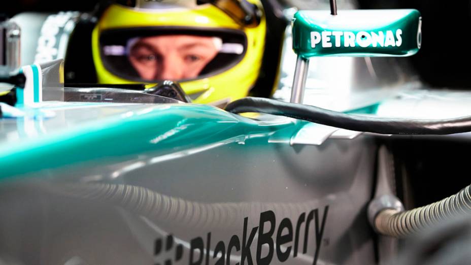 Nico Rosberg no novo Mercedes F1 W04 em Jerez, Espanha