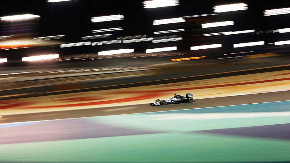 Lewis Hamilton, da Mercedes durante o Grande Prêmio do Bahrein de Fómula 1
