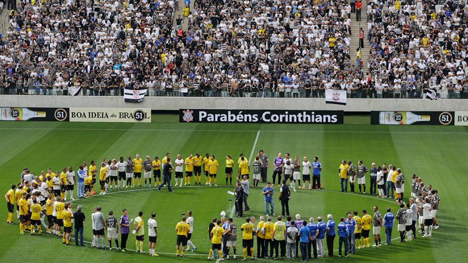 Cerimônia de abertura do segundo jogo teste na Arena Corinthians