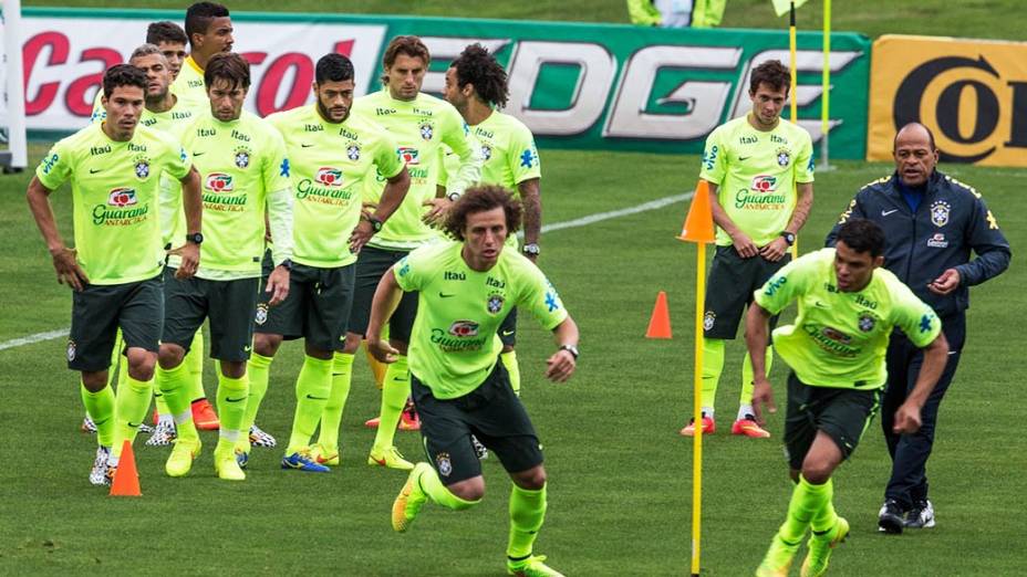 Treino da seleção brasileira na Granja Comary, em Teresópolis