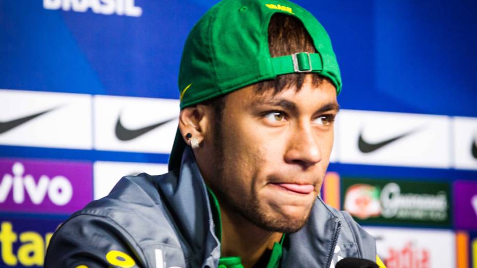 Neymar durante coletiva no Rio: decisão inesquecível