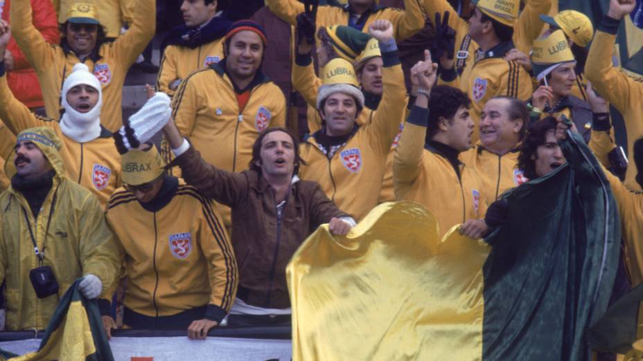 Torcedores brasileiros na Copa do Mundo de 1978