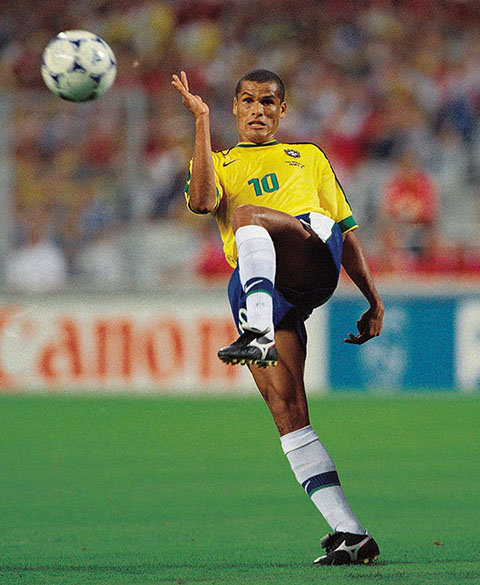 Rivaldo, do Brasil, durante a Copa de 1998