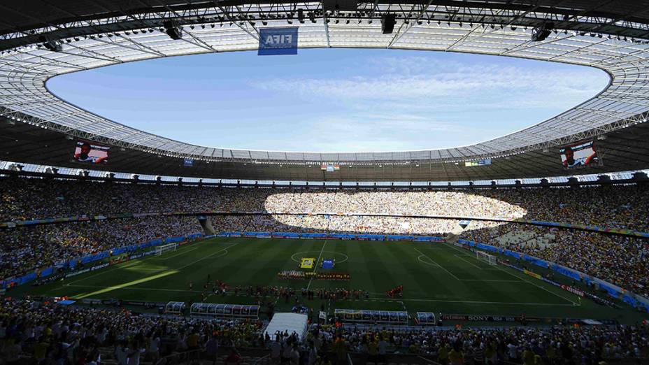 Arena Castelão durante o jogo entre Alemanha e Gana, em Fortaleza