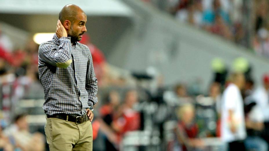 Técnico do Bayern de Munique, Pep Guardiola, comandou o time nesta quinta