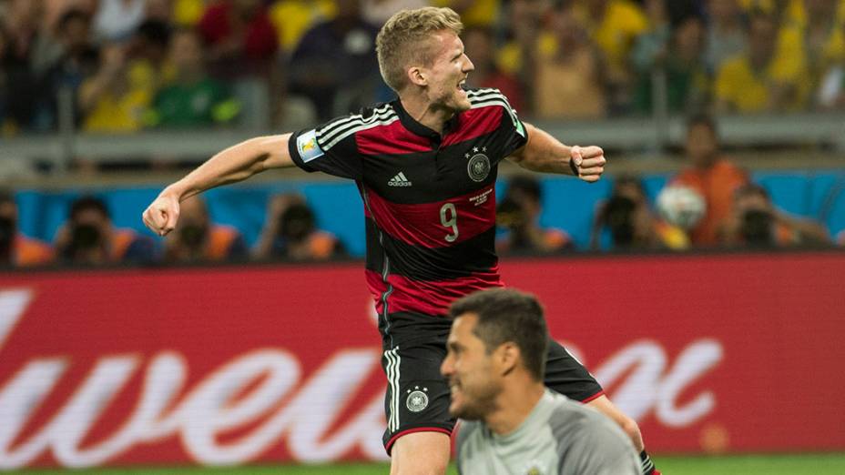 Schürrle, da Alemanha, comemora gol contra o Brasil