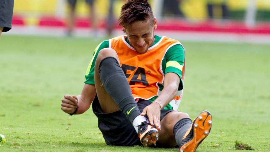 Treino da seleção brasileira em Belo Horizonte, antes da semifinal contra o Uruguai, pela Copa das Confederações