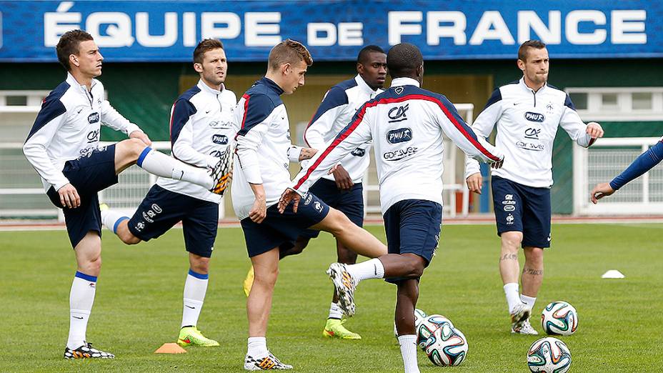 Preparação da seleção francesa, em Clairefontaine