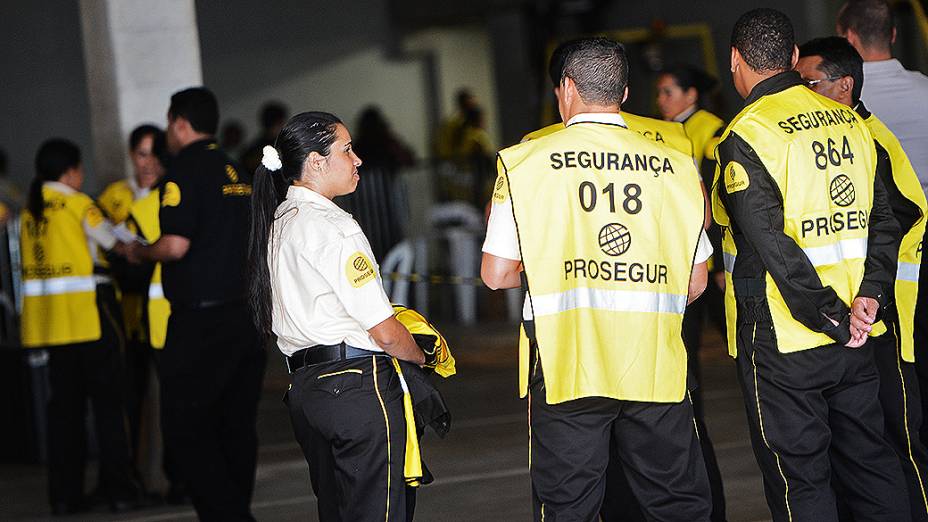 Movimentação no estádio do Mineirão antes do amistoso entre Brasil e Chile