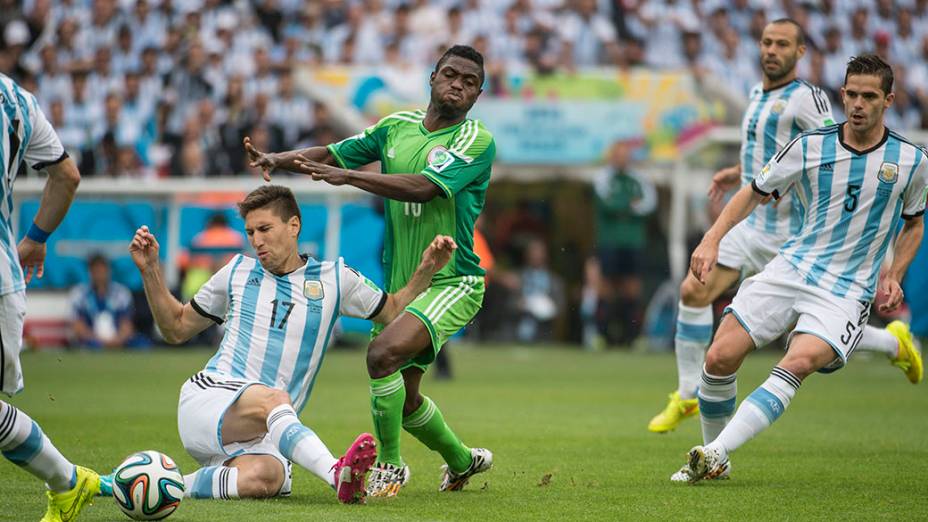  Lance no jogo entre Nigéria e Argentina no Beira Rio, em Porto Alegre