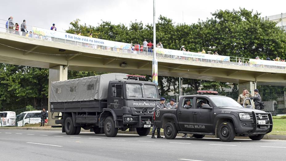 Maracanã tem policiamento reforçado para a partida entre Rússia e Bélgica