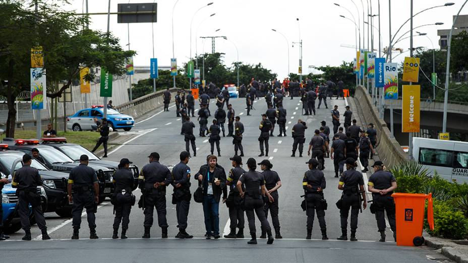 Maracanã tem policiamento reforçado para a partida entre Rússia e Bélgica