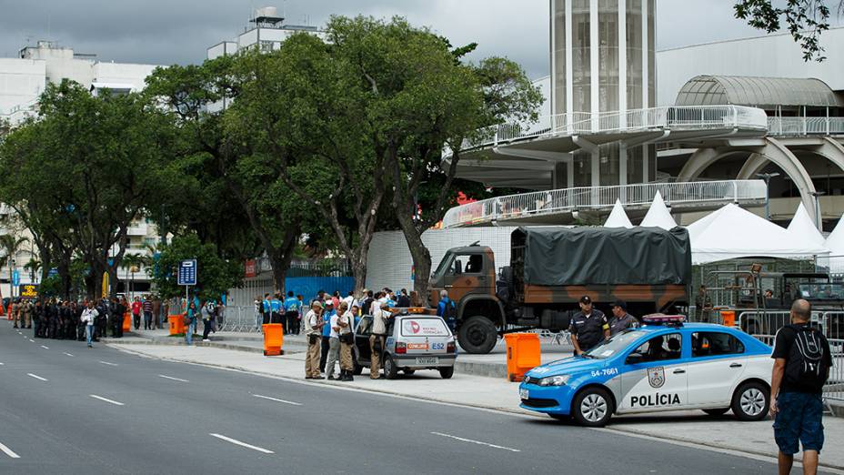 Maracanã tem policiamento reforçado para a partida entre Rússia e Bélgica