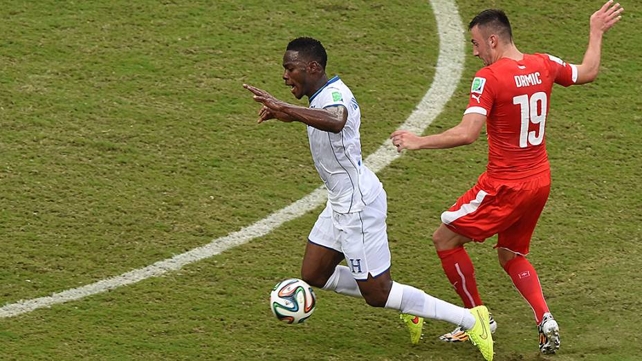 Lance da partida entre Suíça e Honduras, na Arena Amazônia, em Manaus